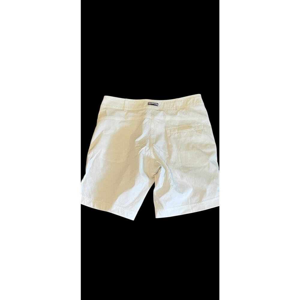 VILEBREQUIN White Bermuda Shorts •Women 2XS /XXS• Swim 8” Inseam Quick Dry